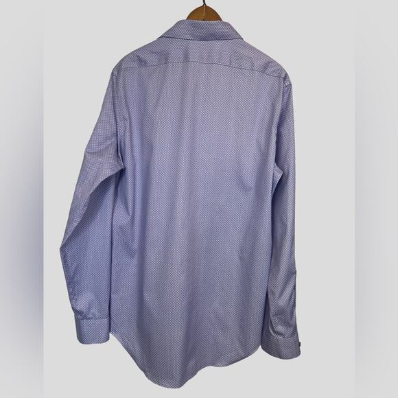 CALVIN KLEIN Infinite Non-Iron Slim-Fit Men’s Dress Shirt Size L Lavender - Picture 2 of 10